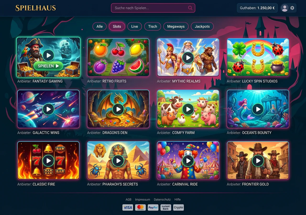 Spielangebot bei BetAlice – BetAlice