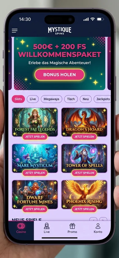 Mobile Erfahrung im Browser – BetAlice